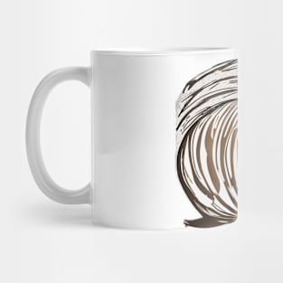 Swirling Chocolate Artwork - Abstract Creamy Whirl Design No. 756 Mug